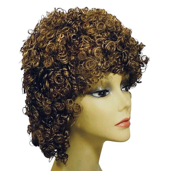 Springy Curls Wig Shades of Brown Locs Synthetic Hair Womens Average Size NRFB - Picture 3 of 7